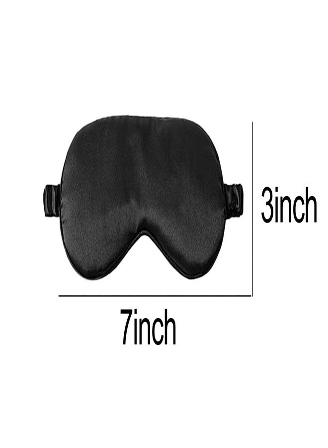 LMGERBUD Black Eye Mask for Sleeping,Soft and Comfortable Fabric, Eye Shade Cover for Night,Travel Nap - Image 2